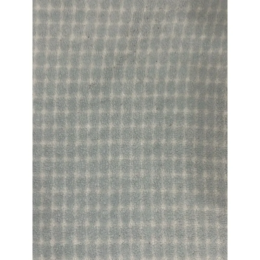 Tahari Blue White Print Baby Blanket Fleece